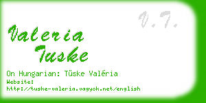 valeria tuske business card