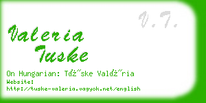 valeria tuske business card